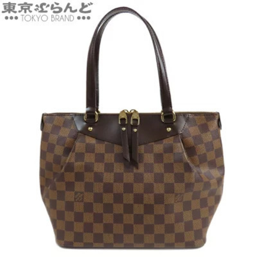 Louis Vuitton Westminster Ebene Brown Damier Canvas Tote Bag Shoulder